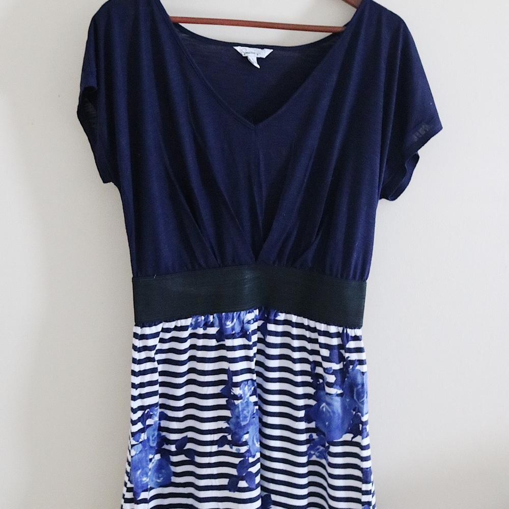 Navy flower dress